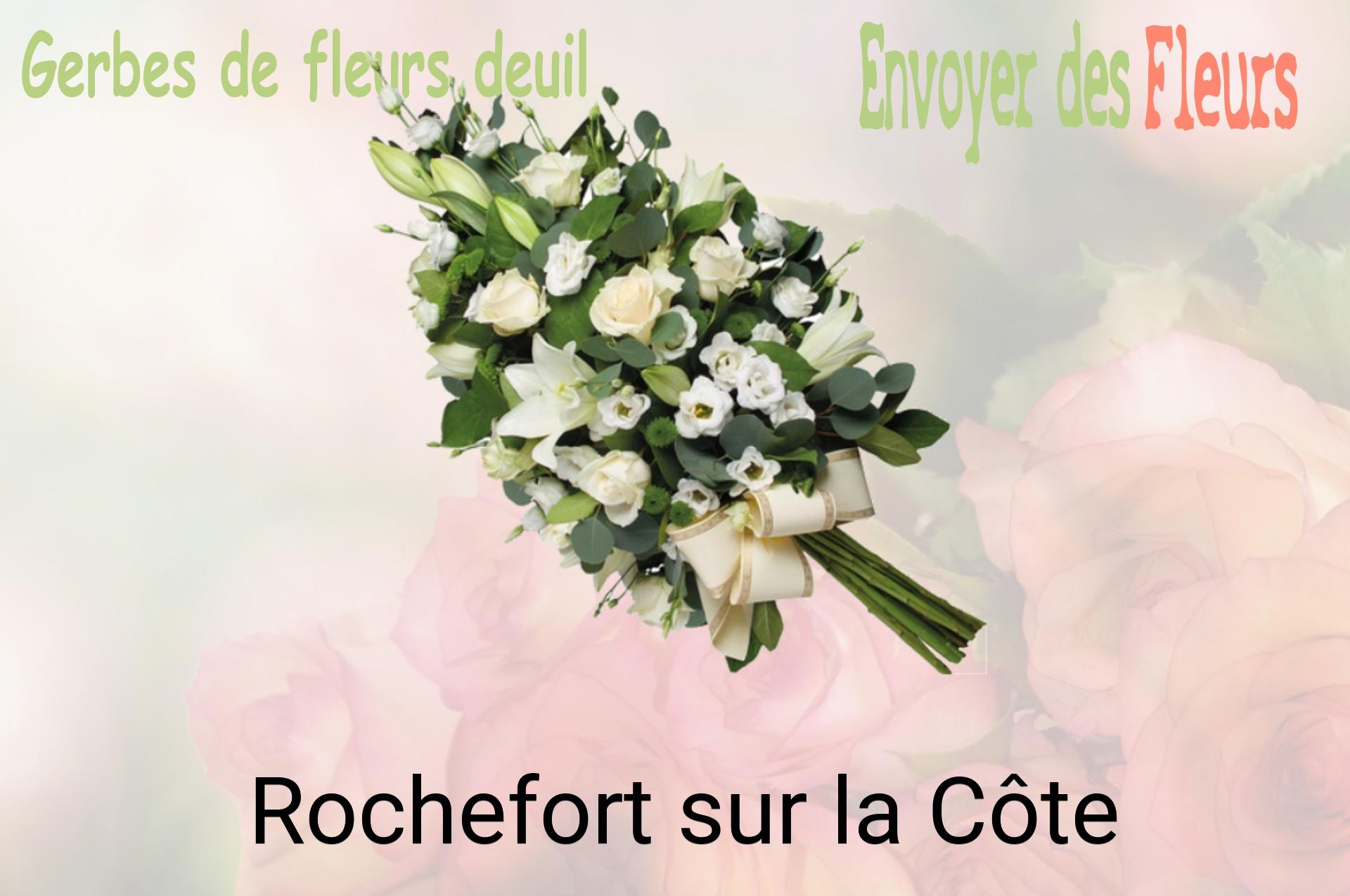 Gerbe de fleurs de deuil livrée à Rochefort-sur-la-Côte